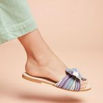 Anthropologie  Striped + Knotted Sandals Size 9M Photo 1