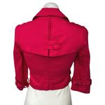 Marciano Pink Linen Double Breasted Button Collar Crop Blazer Coat Jacket Top 0 Photo 1