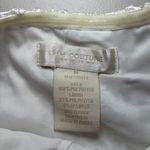 MM Couture  Miss Me White Strapless Lace Mini Dress‎ Medium Wedding Cocktail Photo 7