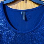 Maurice's  Navy Sequin Tank Top Photo 1