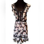 Mary & Mabel NEW Boho Floral Ruffle Hem Picot Lace Fit and Flare Mini Dress Photo 4