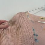 VINTAGE VTG ALBEE Light Baby Pink Pastel Embroidered Cottagecore Grandma Sweater Size L Photo 6
