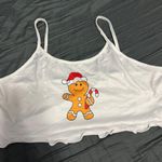 Pajama Crop Top White Size L Photo 0