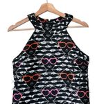 Hutch Anthropologie  Sunglasses print artsy Shift halter art to wear Dress S Photo 8