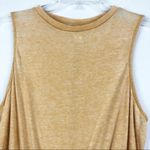 Mossimo Top Womens Medium Mustard Tie Front Burnout Coastal Cowgirl Minimalist Yellow Size undefined Photo 1