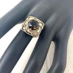 Sterling Silver 14K, , Smokey quartz statement ring, ~size 7 Photo 10
