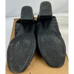 White Mountain Womens Weezzle Lenisis Black Leather Perforated Block Heel Sandal Photo 8