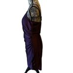 Purple Asymmetrical Hem Ruched Dress Club Hoco Formal size large NWT Photo 1