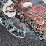 Free People  Women’s Size S Charcoal Gray Sundown Beaded Sequined Eagle Tank Top Photo 6