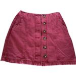 Cotton On Pink Denim Button Up Skirt 2 Photo 0