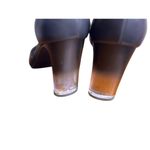 Torrid  Black Ankle Strap Pointed Toe Lucite Ombre Heel Pumps 9WW Wide Width Plus Photo 4