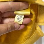 Old Navy NWT Ruffle shoulder safflower yellow long sleeve crewneck fleece size M Photo 5