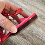 Coach  Coral Patent Leather Thong Sandals Womens 10 Catherine Gold Hardware Photo 5