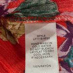 One Clothing Los Angeles Floral Women's Crop Top Front Tie Size Medium Photo 3