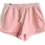 APRES JUNE | Pink French Terry Side stripe Sweat Short 2.5 inch inseam | Small Photo 0