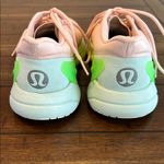 Lululemon Blissfeel Run Shoes Women’s 8 Blush Pink Green Running Sneakers EUC Photo 3