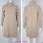 Madewell NEW  merino wool turtle‎ neck sweater ribbed sweater dress, XS Photo 2