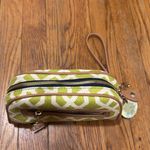 Spartina 449  Geometric Green wristlet clutch makeup bag NWT Photo 5
