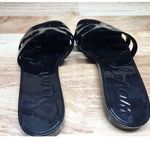 Sam Edelman Bay Women's 11 Black Patent Leather Slip-On Open Toe Slide Sandals Photo 2
