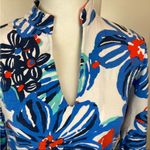 MAHI GOLD Floral Tropical Long Sleeve Dress 5% Spandex Photo 2