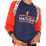 P.E. NATION The Wembley Pullover Sweatshirt Blue Size XS Photo 0