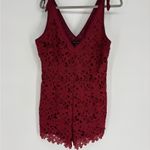 Kendall + Kylie  NWT Red Lace Tie Romper Photo 1