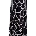 White House | Black Market  Giraffe Print Sleeveless Dress with Ruffle Detail Photo 1