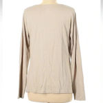 Acacia Swimwear Acacia Stretchy Tan Cotton & Bamboo Blend Long Sleeve Top Women’s Size Medium M Photo 1