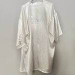 Blingy Rhinestone White Satin Bride Bridal Wedding Robe OS Photo 2