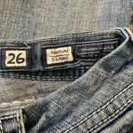 Miss Me Jeans Womens 2 26" Blue Signature Straight Light Wash Fading Embellished Photo 6