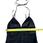 J.Crew  Collection Halter Tie V Neck Sheath Midi Dress Womens Size 4 Black NWT Photo 11