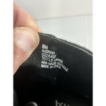 MIA Womans Audrina Ankle Boots 8 M Black Velvet Block Heel Side Zip Buckle Photo 6