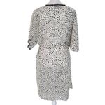 Forever Young Cream and Black Leopard Print Robe Size Medium Mini Leopard Robe Photo 1