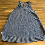 One Teaspoon  Blue Salty Sailor Beach Swim Cover Knit Mini Dress Tank S Crochet Photo 7