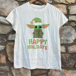 Star Wars  Yoda Happy Holidays short sleeve t-shirt size small Photo 4