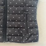 Colebrook Essentials LOFT black and white polka dot puffer vest size small NEW Photo 6