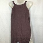 Madison & Berkeley Mauve Cold Shoulder Sweater w/ Peekaboo Lace Photo 3