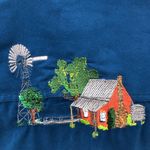 st. john's bay St. John’s Bay velour style long sleeve embroidered button down top medium Photo 4