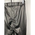 Vince Camuto  Black Faux Leather Pull On Elastic Waist Skinny Pants Size L‎ Photo 3