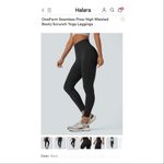 Halara NWT  OneForm Seamless Flow High Waisted Booty Scrunch Yoga Leggings Black Photo 2