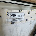 ZARA  The Marine Straight Crop Wide Leg Pants Floral Print size 6 Photo 11