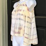 Blue Life  Cold Shoulder Tie Dye Blouse Photo 2
