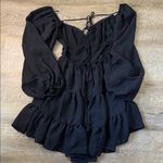 Princess Polly NWT  Black Danny Long Sleeve Mini Dress Size 2 Photo 3