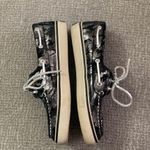 Sperry  Topsider Silver and Black Camo Leopard Design Size 6M Photo 3