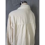 Madewell Corduroy Cotton Oversize Shirt Jacket Cream XL Button Front Shacket Photo 5