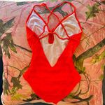 Missoni vintage designer one piece coral orange swim suit Photo 7