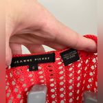 Jeanne pierre  coral open knit crochet sweater size small‎ Photo 1