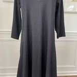 Women With Control QVC Black 3/4 Sleeve Polo Dress Black S Photo 3