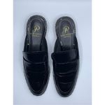 Adrianna Papell  Panama Black Crinkled Patent Leather Studded Mules Photo 2