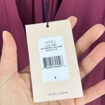 NYDJ ‎ 3/4 Perfect Pintuck Blouse Grenache Chiffon NWT Size S Photo 5